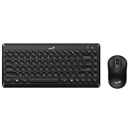 Комплект беспроводная клавиатура + мышь Genius LuxeMate Q8000, Black