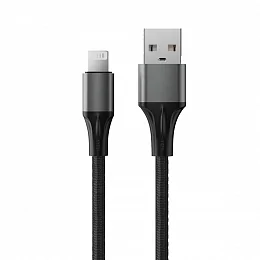 Кабель Accesstyle AL24-F100M USB-Lighting 1м Black