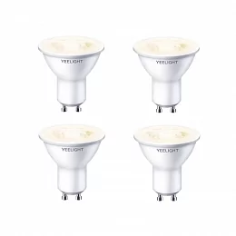 Комплект из умных лампочек Yeelight GU10 Smart bulb W1 Dimmable, 4 шт.