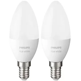 Комплект из умных лампочек свеча Philips Hue E14, 5.5 Вт