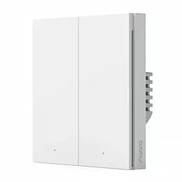Умный выключатель Aqara Smart wall switch H1, с нейтралью, двухклавишный