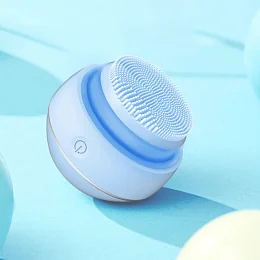 Массажер для ультразвуковой чистки лица FitTop L-Sonic, голубой