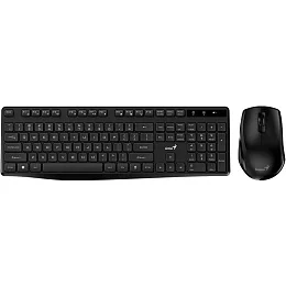 Комплект беспроводная клавиатура + мышь Genius KM-8006S, Silent Black
