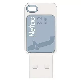 Флешка Netac UA31 64ГБ USB 3.2 White/Blue (NT03UA31N-064G-32BL)