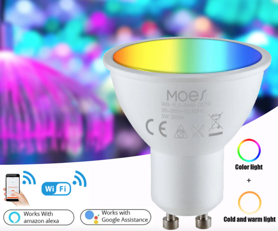 Moes Smart LED Bulb мультицвет