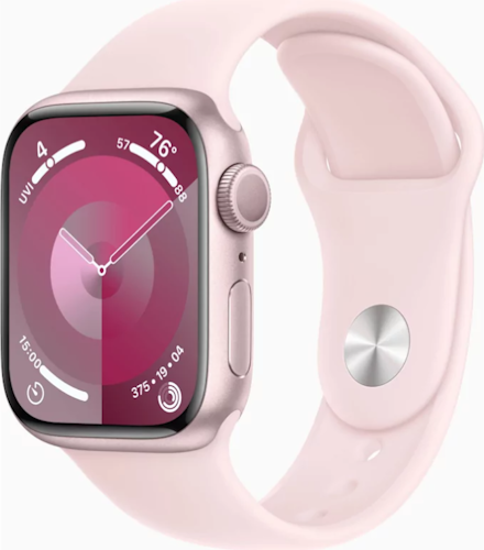 Смарт-часы с розовым циферблатом