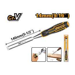 Стамеска 14x140мм, CrV, INGCO HWC0806 INDUSTRIAL