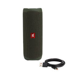 Портативная колонка JBL Flip 5, зелёная