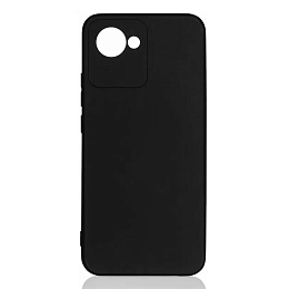 Чехол Silicone Case матовый для Realme C30/ C30s черный, Borasco