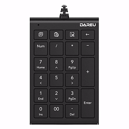 Проводная числовая клавиатура Dareu LK22 Black
