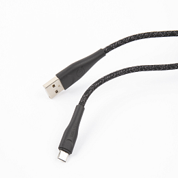 Дата-кабель Usams SJ396 USB-micro USB 2 м, чёрный