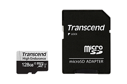 Карта памяти Transcend High Endurance microSDXC 128 ГБ