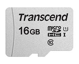 Карта памяти Transcend 300S microSDHC 16 ГБ