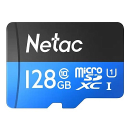 Карта памяти microSDXC Netac P500 Standard 128GB (NT02P500STN-128G-S)