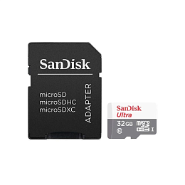 Карта памяти SanDisk Ultra microSDHC 32GB +SD Adapter
