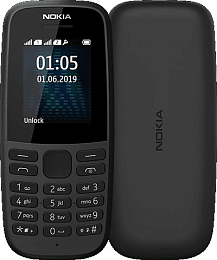 Кнопочный телефон Nokia 105 SS (2019) 16KIGB01A13 BLACK