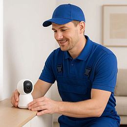 Монтаж одной точки видеонаблюдения