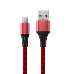 Кабель Accesstyle AL24-F200M USB-Lighting 2м Red