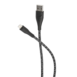 Дата-кабель Usams SJ397 USB-Lightning 3 м, чёрный