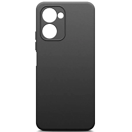 Чехол Silicone Case матовый для Realme C33 черный, Borasco