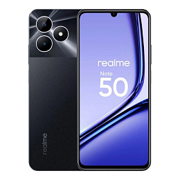 Смартфон Realme Note 50 4+128 ГБ ЦВЕТ: ПОЛУНОЧНЫЙ ЧЕРНЫЙ (BLACK)